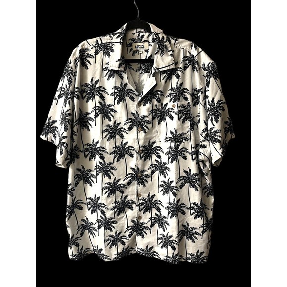 UZZI Amphibious Gear Men's Shirt Sz. XXL Hawaiian Palm Short Sleeve Light Weight - Picture 2 of 6